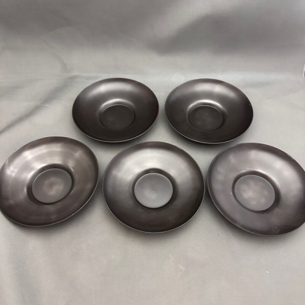 画像1: ステンレス　茶托 (1)
