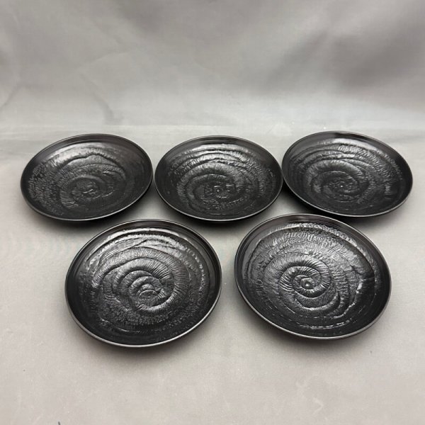 画像1: 象谷塗 茶托 3.5寸（5枚組） (1)