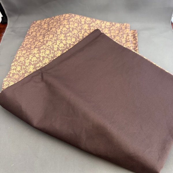 画像1: 茶具敷 裂地 金襴風文様 (1)