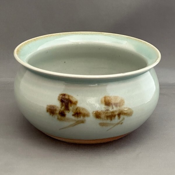 画像1: 建水　青磁 (1)