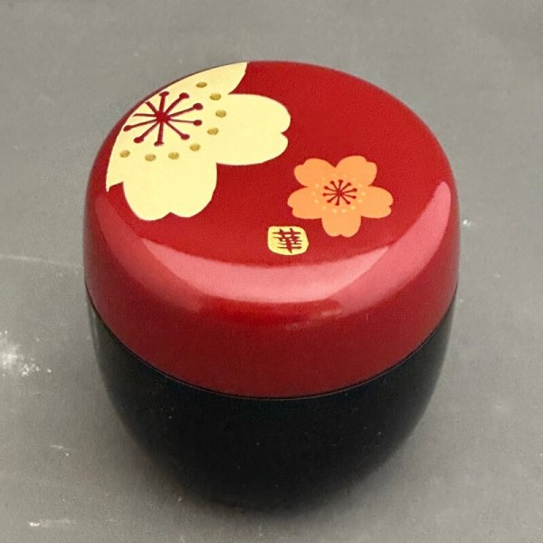 画像1: ミニ棗　桜 (1)