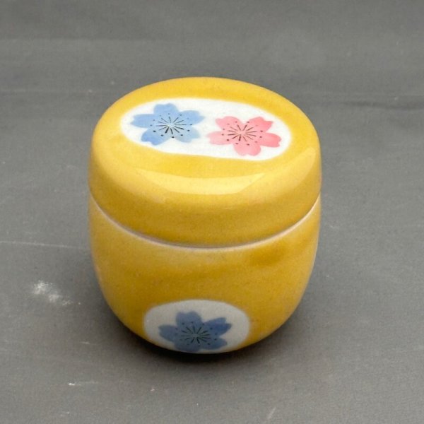 画像1: 棗　黄色　桜　 (1)