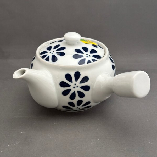 画像1: 美濃焼青海波急須  (1)