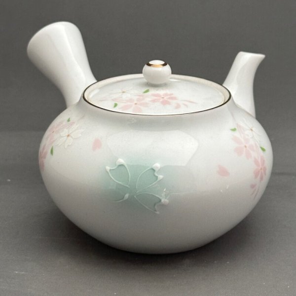画像1: 美濃焼一珍花急須　陶網 (1)