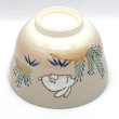 画像6: 八木海峰作　京焼　手描き抹茶茶碗（親子うさぎ） (6)