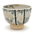 画像1: 八木海峰作　京焼　手描き抹茶茶碗（竹林） (1)