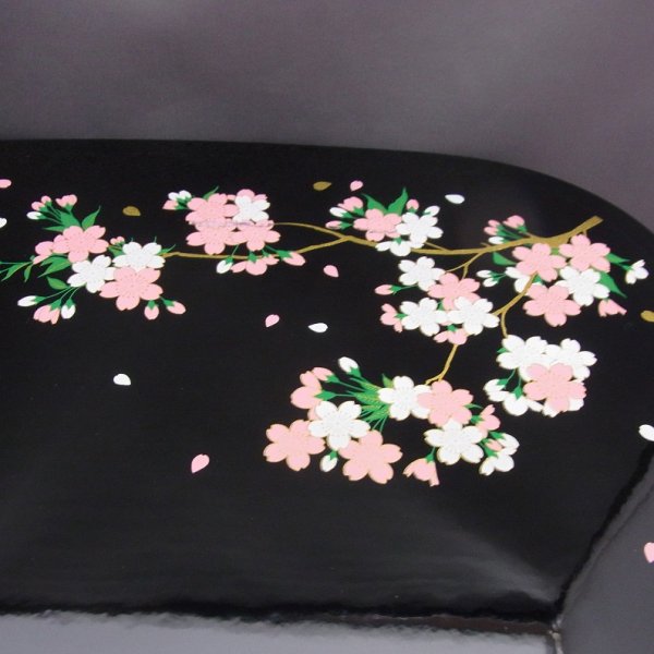 画像2: 紀州塗 茶櫃　しだれ桜 (2)