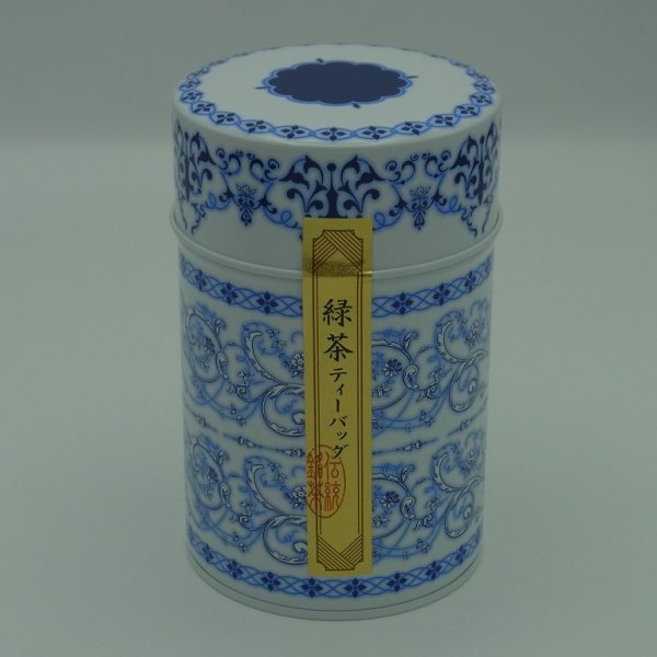 画像1: 宇治煎茶ティーバッグ5g　×　10個　 缶入り (1)