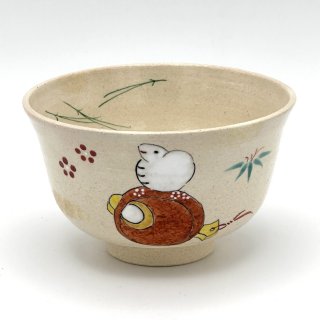 茶碗 京焼 立田川　抹茶茶碗　抹茶碗　茶道具 茶道具 抹茶茶碗 清水焼 織部椿 西川貞三郎商店 京焼 お茶碗